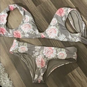 Altar’d State Floral Bikini
